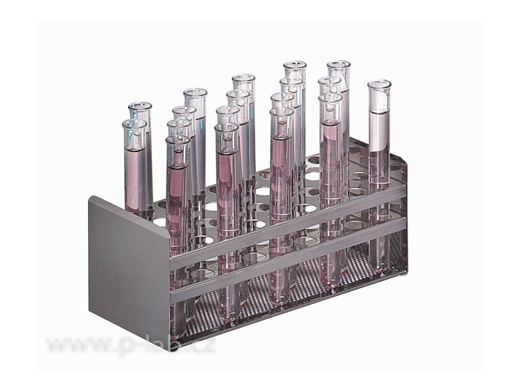 Test tube racks stainless steel for SAP, JBN, JBA and SBB baths for 16mm tubes